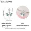 Genuine Copper Luminous Firefly Charms Beads Green Zircon Pendants Fit 3Mm Original Bangle Wrist Bracelet DIY Craft For Women Jewelry
