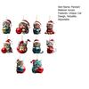 10Pcs Car Rearview Mirror Pendant 2D Acrylic Cat Charm Christmas Tree Ornament Car Interior Accessory