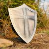 Templar Crusader 71.12 Cm Shield Medieval Knight for LARP, Cosplay Decor Handcrafted Warrior Prop, Gift for Her