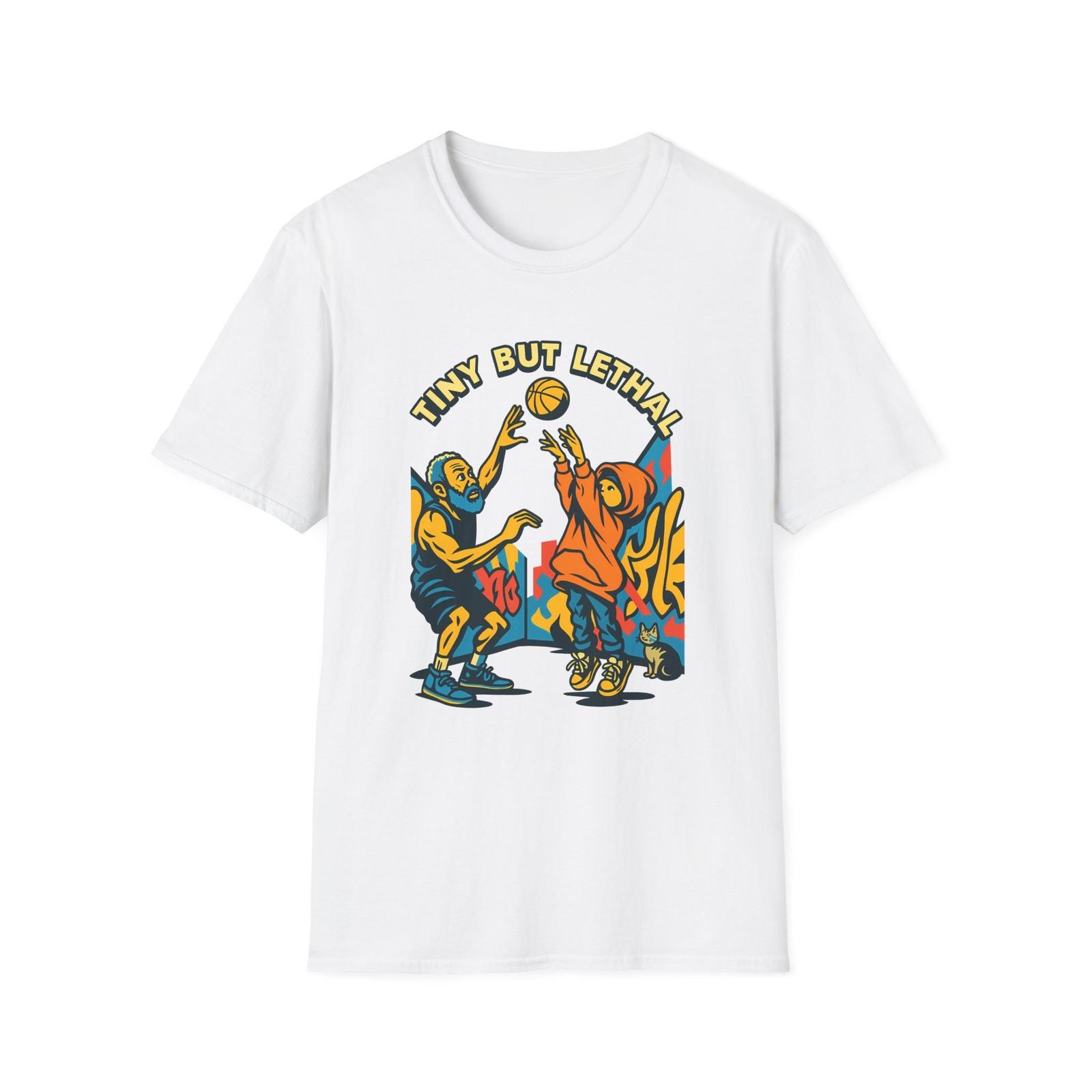 Unisex Softstyle T-Shirt Mens Womens Tees Top Urban Basketball Graffiti Fadeaway Streetball Action 3XL
