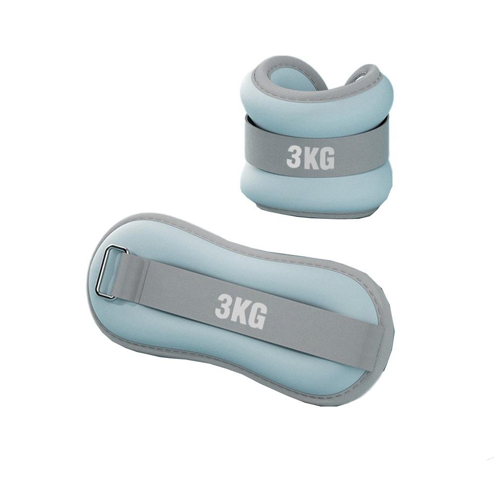

Adjustable Straps Weighted Sandbag Soft Sand Wrist Ankle Weights Adjustable Leg Band Fitness 0.3kg x2 синий