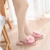 Linen slippers in spring and summer, indoor wooden flooring, seasonal cotton and linen slippers, fashionable flower slippers, and cool slippers