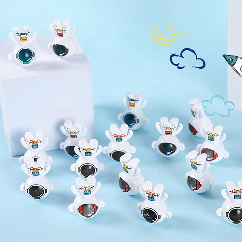 

20Pcs Cartoon Mini Outer Space Astronaut Theme Tumbler Dolls Toys for Kids Birthday Baby Shower Party Favors Pinata Goodie Bag