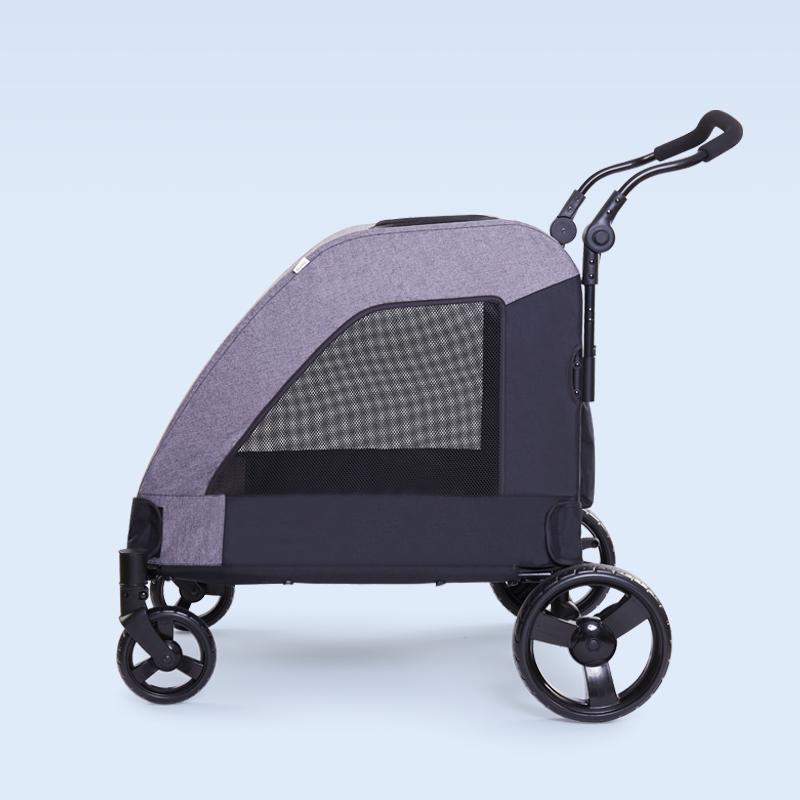 2024 High Quality Hot Selling Portable Large Pet Cart 4 Wheels Pet Trolley Sick Dogs Large Pet Stroller