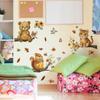Cute Forest Animals and Leaf and Flower Bedroom Children's Room Decorative Wall Stickers