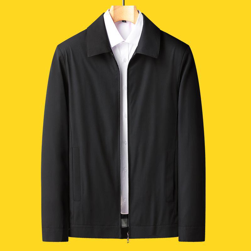 Men's Thickened Plush Jacket: Stylish Autumn/Winter Coat for Middle-Aged and Elderly Men