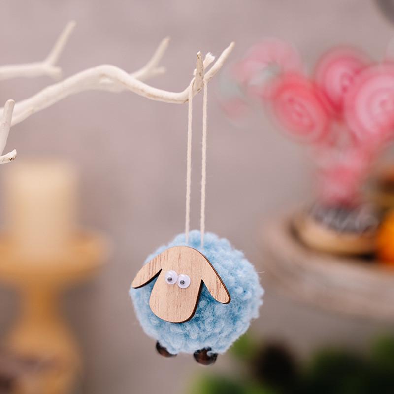 

Adorable Felt Deer And Sheep Christmas Ornaments For Festive Decor Holiday синий