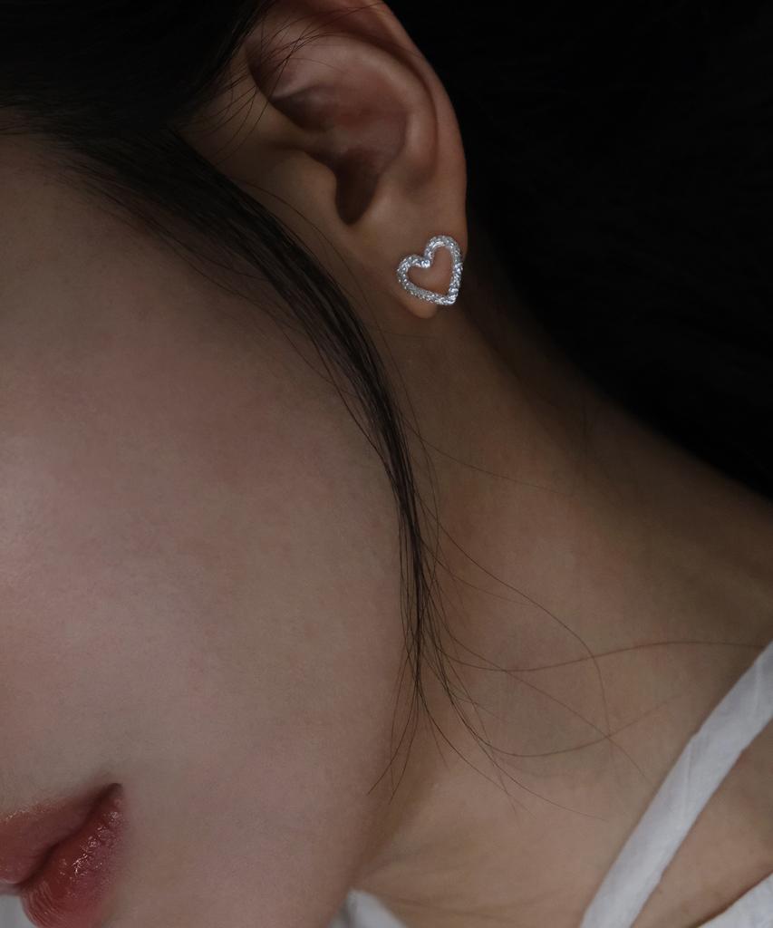 Poetryhaus Ripple Heart Earrings