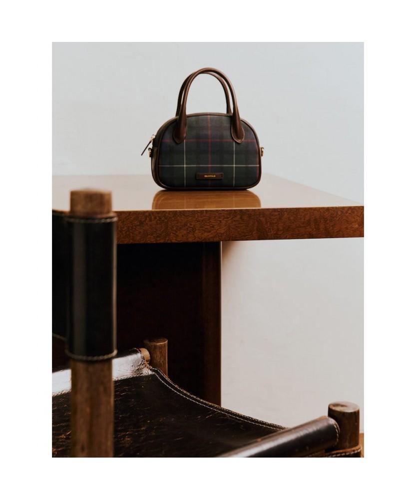 Beanpole Accessory Core Check Pvc Top Zipper Tote Bag Green