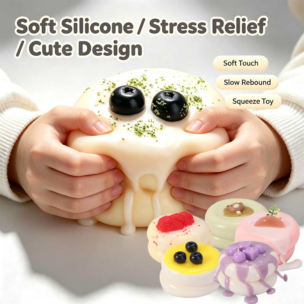 Chocolate Cheese Soufflé Squeeze Toy Cute Cake Slow Rebound Toy Fingertip Toy