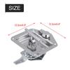 Stainless Steel Folding T Shape Handle Lock Tool Box Keys Kit for Truck Trailer