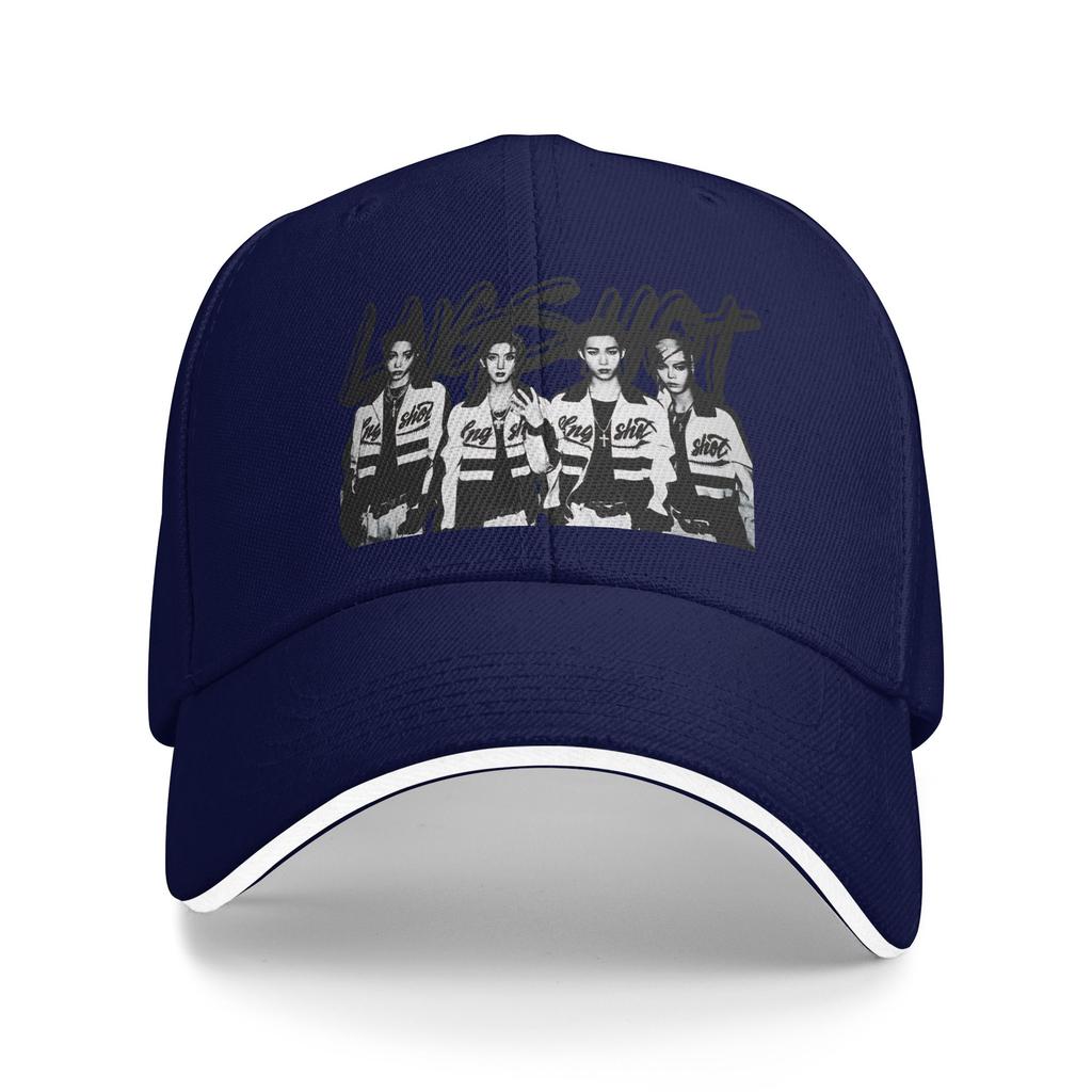 Lngshot Kpop Boy Group Sun Baseball Cap Summer Design Print Trucker Hat For Women Unisex Kpop Rock Snapback Cap
