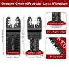 20-Piece Universal Oscillating Saw Blade Set with Arc-Shaped Multi-Functional Quick Release Blades