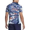 Nike Niederlande Akademie Professionelle Camouflage Lässiger Pullover Kurzarm T-Shirt Herren Tops Blau Weiß FJ2732-492