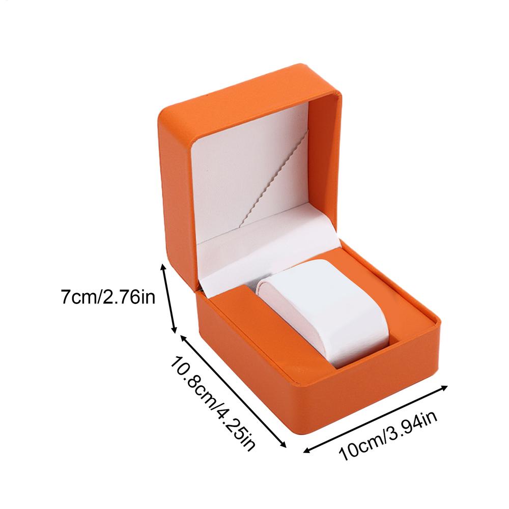 Black Single Watch Gift Box with Pillow PU Leather Wristwatch Display Case Organizer for Men