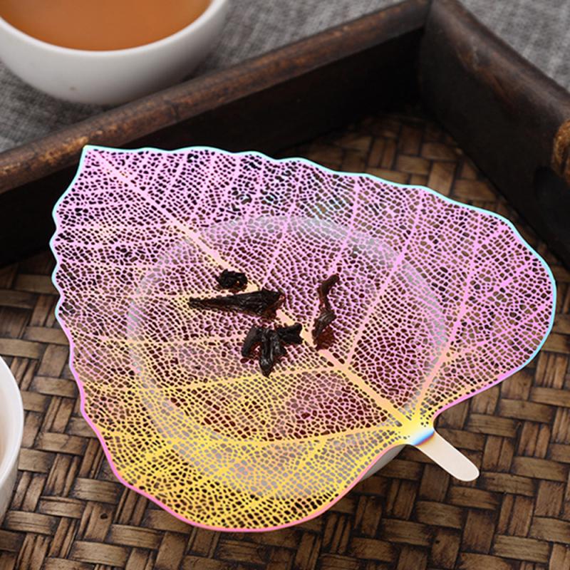 Stainless Steel Tea Infuser Leave Shape Bodhi Tea Filter Kung Fu Tea Infusers Access Hollow Out The Leaves Strainer Drinkware
