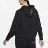 Nike Icon Knitted Spliced Warm Hooded Pullover Sweatshirt Women Sweatshirt Black Metallic-Silver DM1741-010