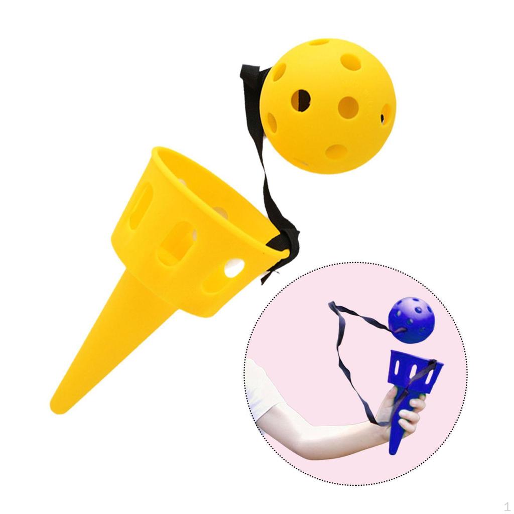 Ballfangspiel Gartenspielzeug Geschicklichkeit verbessern Tragbares Rasen Strandspielzeug für Kinder Jungen