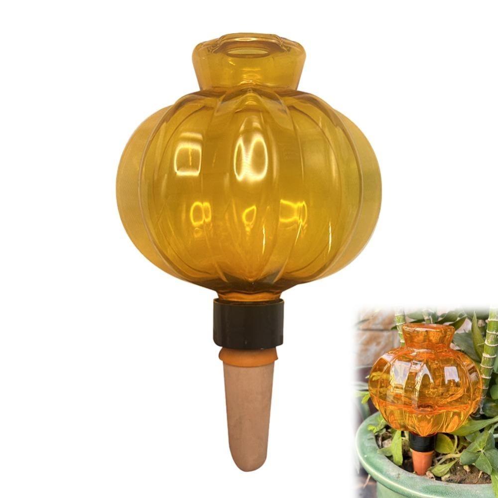 Slow Seepage Self Watering Plant Waterer Lantern Shape Clear Reservoir Plant Watering Spike Plastic Body Large Opening