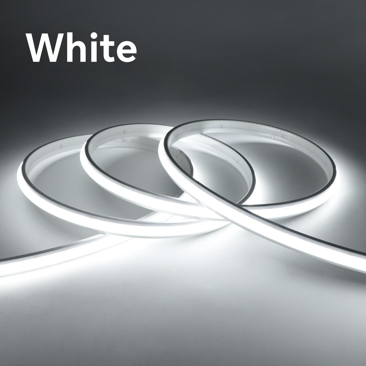 

Low Power Consumption COB LED Strip AC110V 220V Neon Lights FOB Flexible Tape Waterproof 2M 5M 10M Cabinet Lamp For Garden Decor 1M Neon COB LED білий