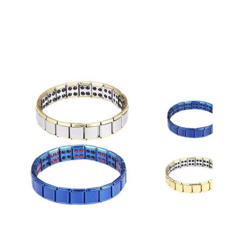 Yingqi's Titanium Steel Anti-Static Electromagnetic Therapy Health Bracelet
