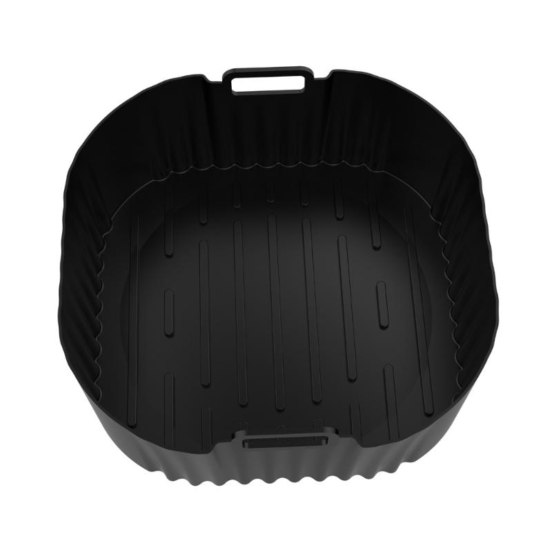 2PCS Square Cooking Mats Oven Safe Grilling Mats Silicone Texture Air Fryers Bowl Suitable for Kitchen Baking Use