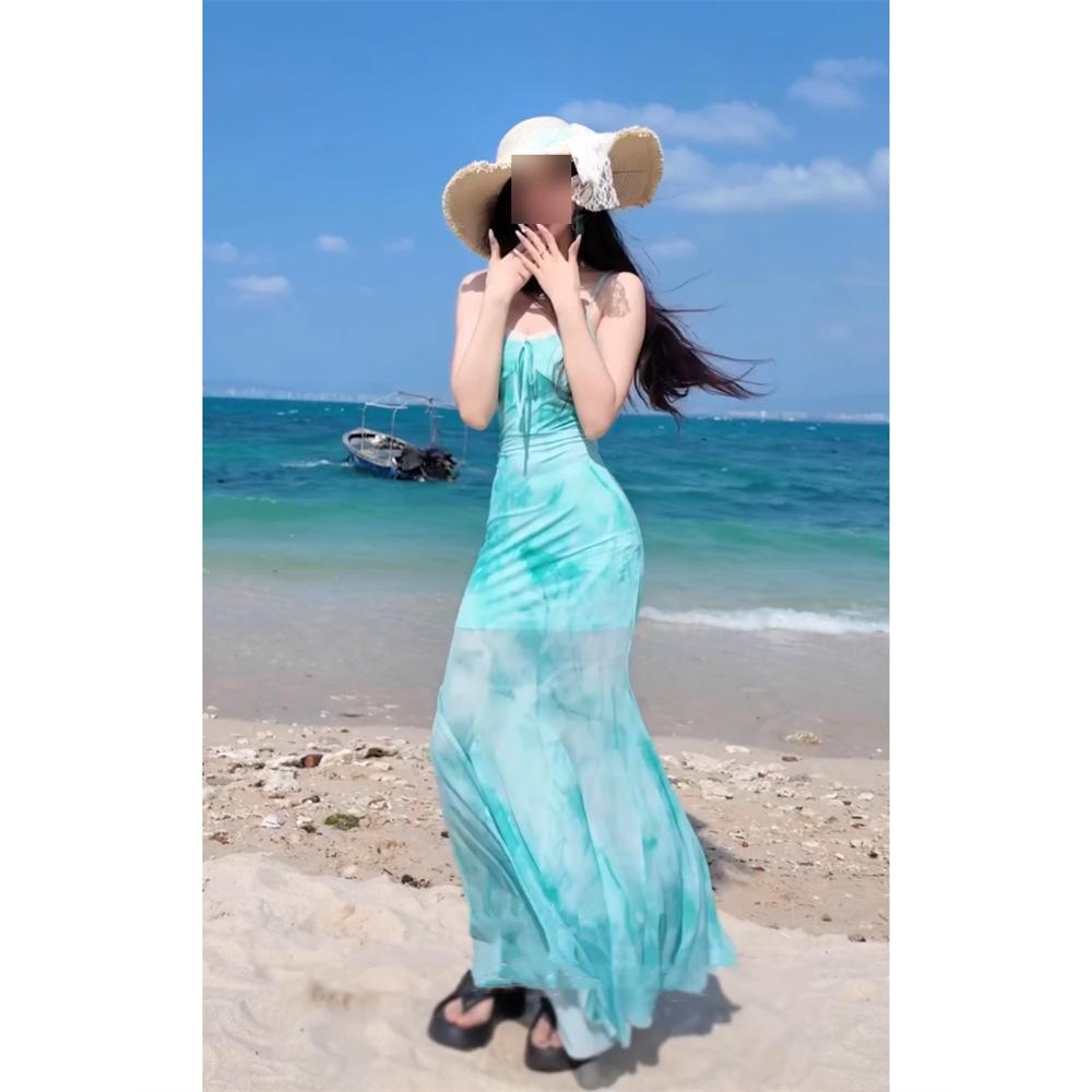 Summer Celebrity Noble Style Slim Hip Fishtail Long Skirt Temperament Gentle Wind Lace Dress Women's New Style