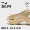Height-increasing beach shoes women wear cool slippers in summer, high heels and thick soles, non-smelly feet, non-slip sandals