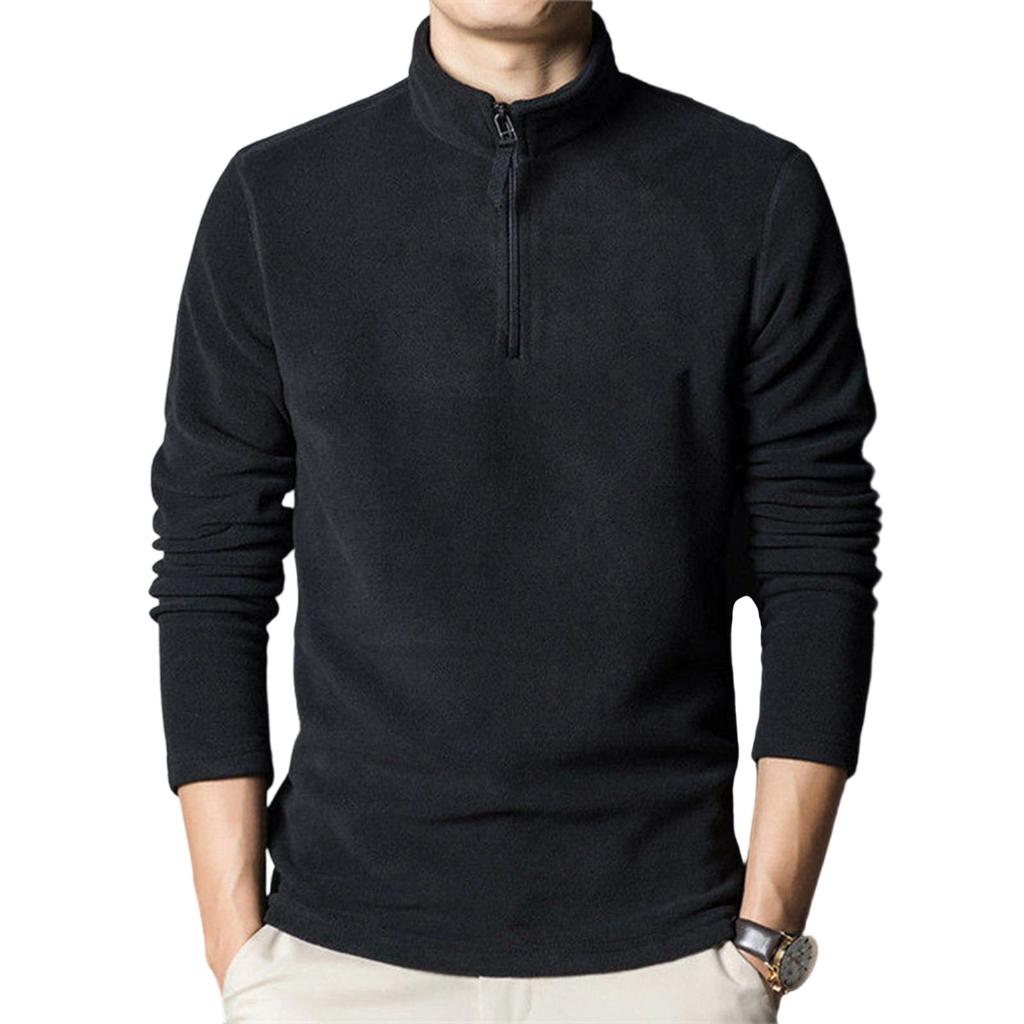 Men  Standing Collar  Hoodie  Half-High Collar  Sweater