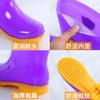 High tube rain shoes water shoes women's adult long tube water boots wear rain boots women's fashion waterproof and non-slip rubber shoes summer