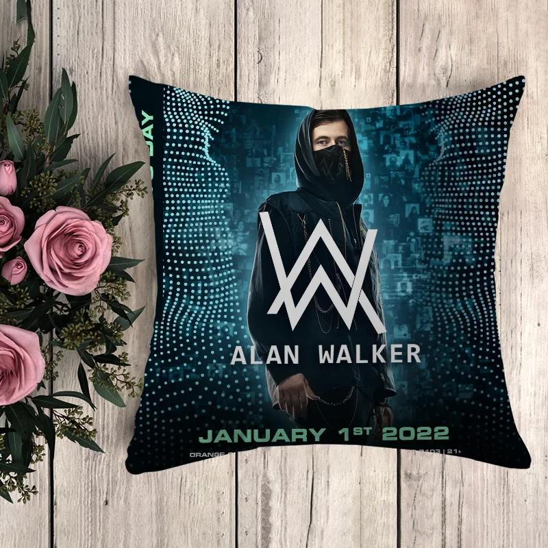 Poszewka na poduszkę Alan Walker Poszewka na poduszkę Luksusowe poduszki Anime Wystrój domu Poduszki dekoracyjne Poszewki dekoracyjne 50x50 Sofa
