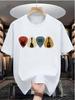 Stylish Unisexs Tshirt 100 Cotton Graphic Print Loose Fit Casual Comfortable Minimalist And Breathable