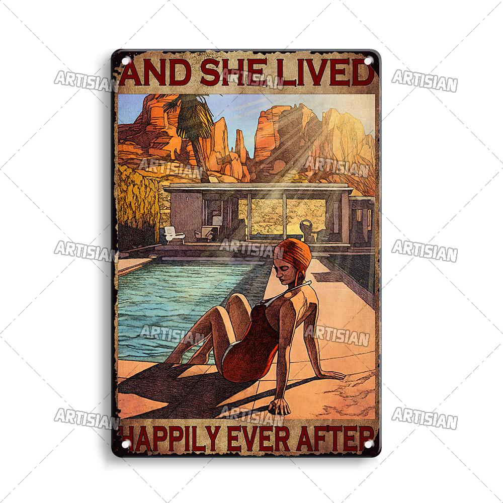 Artisian Sport Metal Sign Swimming Tin Poster Diving Decorative Plate Wall Decor Garage Bar Pub Club Hotel Cafe Kitchen Home