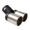 Universal Car Vehicle Double Tube Exhaust Muffler Steel Stainless Tail Pipe