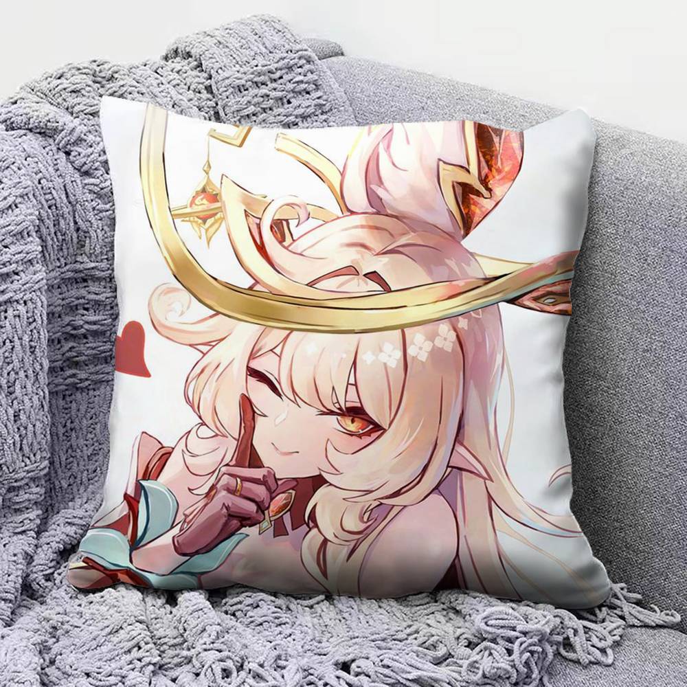 Genshin Impact Alice Pillow Covers Home Sofa Cushion Covers and Aecorative Custom