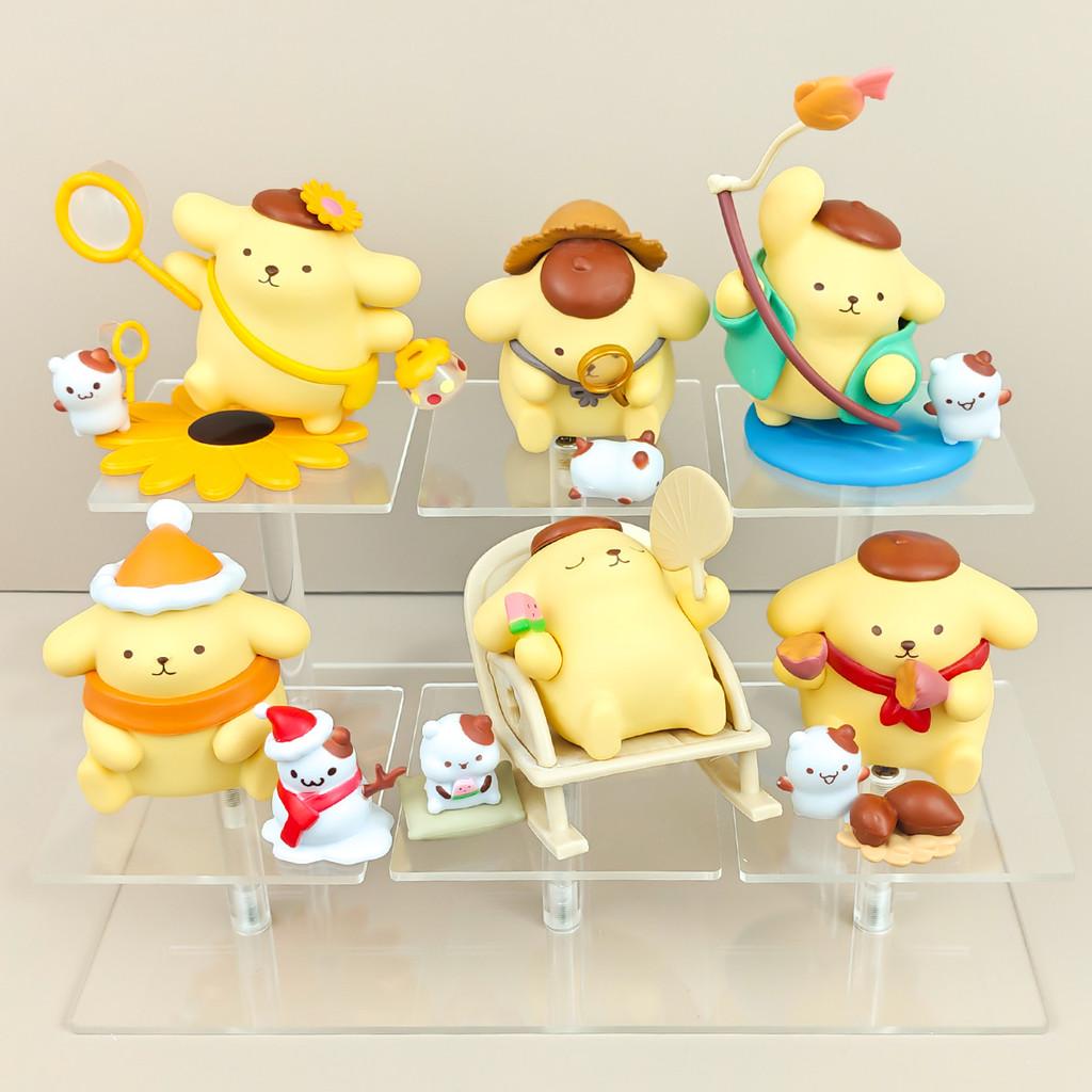 Pudding Dog Pvc Blind Box Collectible Figures For Desk Decor And Gift
