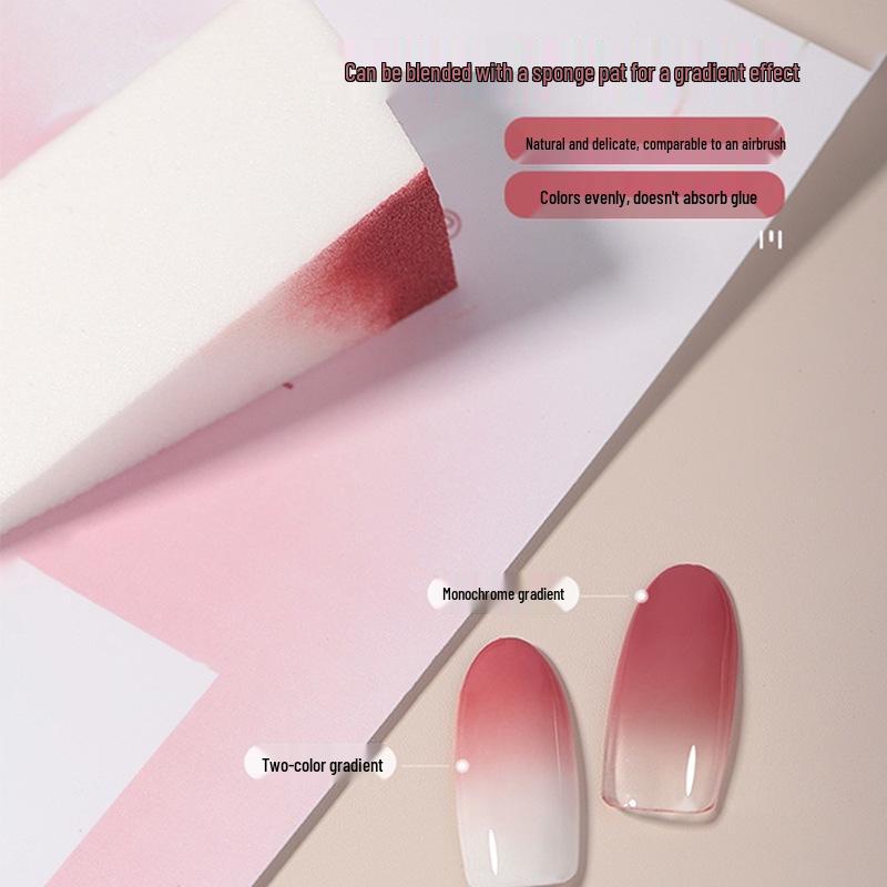 No-Wash High Saturation Gradient Gel Polish for Thick Color Painting & Powder Printing