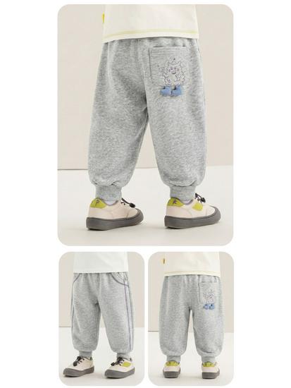 Kaka Panda Kids' Trendy Spring/Autumn Sweatpants for Boys and Girls