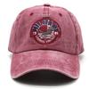 Washed Cotton Eagle Embroidered Baseball Cap Washed Retro Cap Outdoor Sun Hat