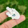 Natural Larimar Gemstone Promise Bird Adjustable Ring 925 Silver For Girls