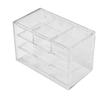 7-Grid Dustproof Transparent Drawer for Stationery, Jewelry, and Cosmetics