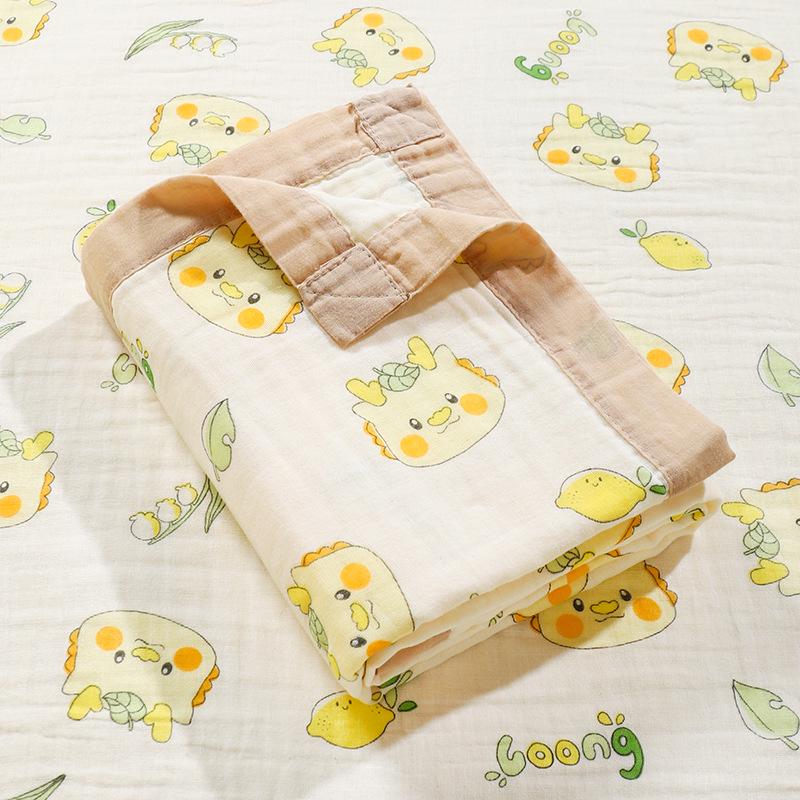 Baby Six-Layer Gauze Cotton Towel & Quilt – Spring/Summer Toddler Blanket
