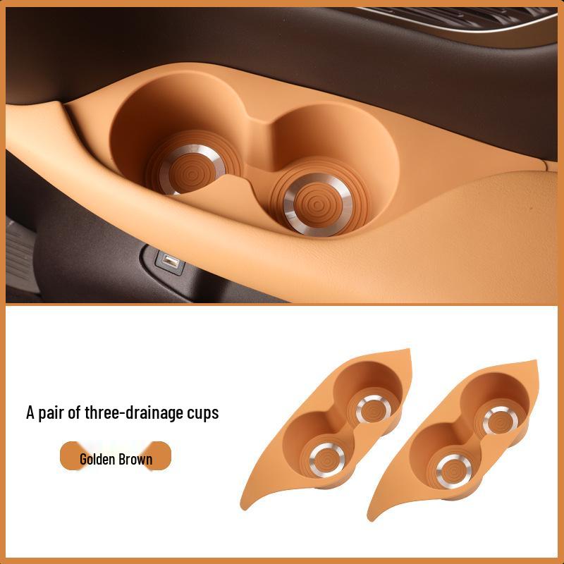 BYD D9 Third Row Car Door Silicone Storage Mat & Cup Holder Accessory