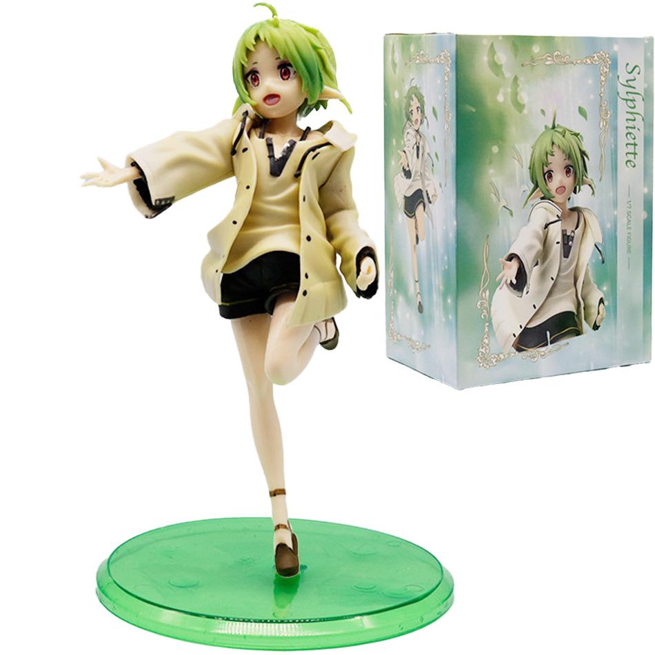 New 17.5CM Anime Jobless Reincarnation Sylphiette Greyrat Action Figure Desktop Decorations Kawaii Girl Figures Dolls Gift