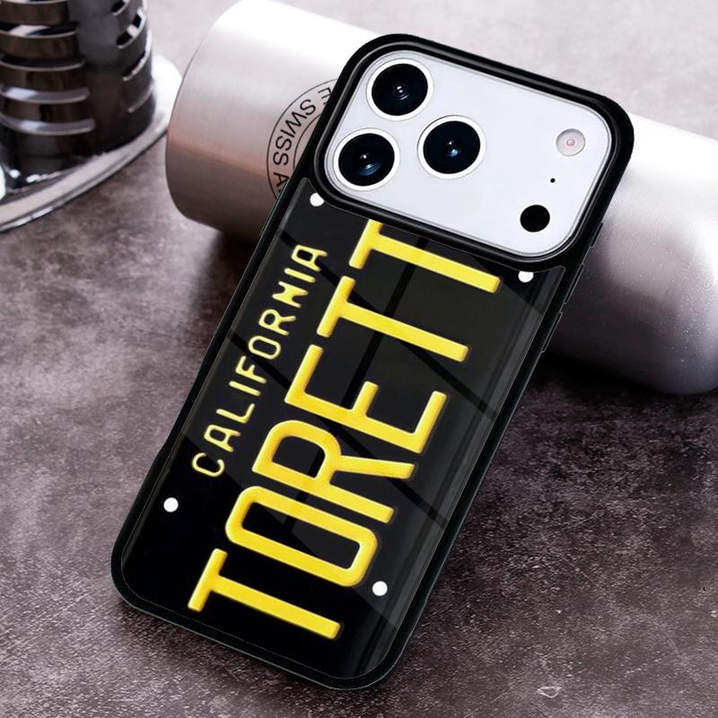 

Retro Funny License Plate Number Phone Case for iPhone 17 16 15 Pro Max Air 14 13 12 11 Plus Shockproof Capa Cover iPhone 11 Pro Max