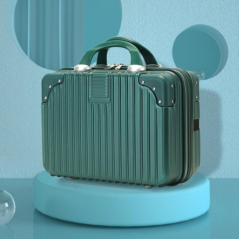 New Minimalist Style Portable Suitcase 14 Inch 16 Inch Makeup Box with Small Mini Travel Password Box Storage Bag As A Souvenir