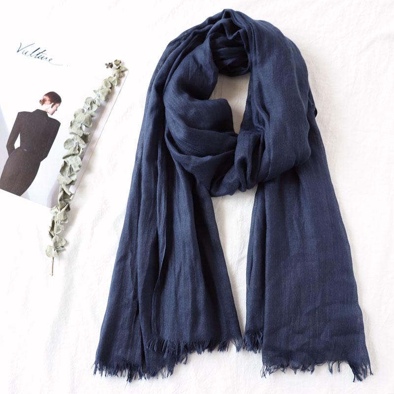 105*190cm One Piece Women Oversize Solid Plain Scarf Shawls Head Wraps Viscose Cashmere Muslim Frayed Hijabs Pashmina