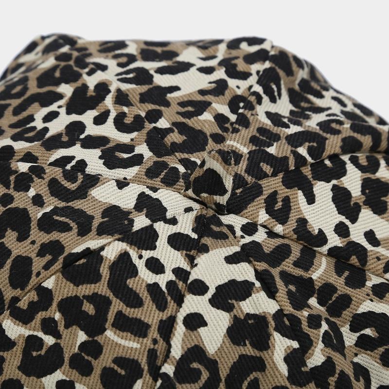 Girls 2000s Hat Painter Hat with Leopards Print for Daily Wear