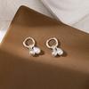 Exquisite And Simple Style Earrings Light Luxury Niche Water Drop Pearl Stud Earrings High-End Sense Small Temperament Earrings