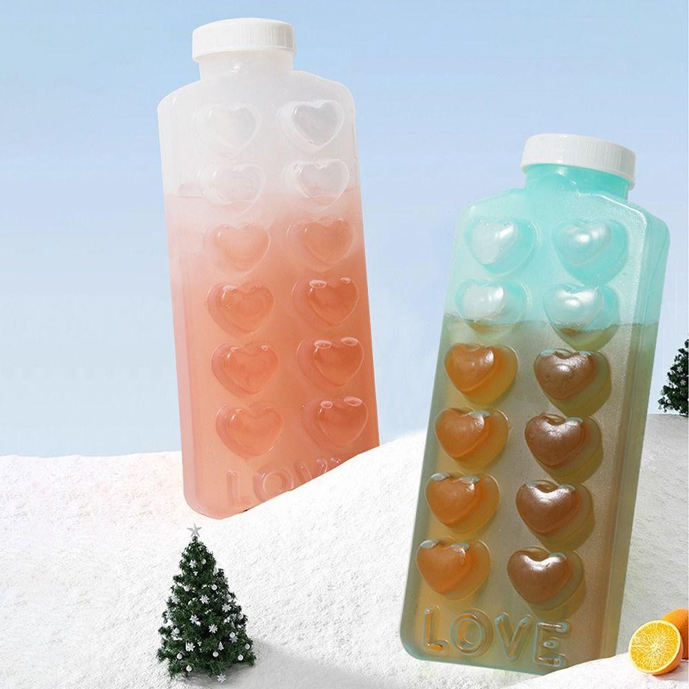 Multifunktionale Eiswürfelform Herz-Eiswürfelbox Neue Press-Eiswürfelform